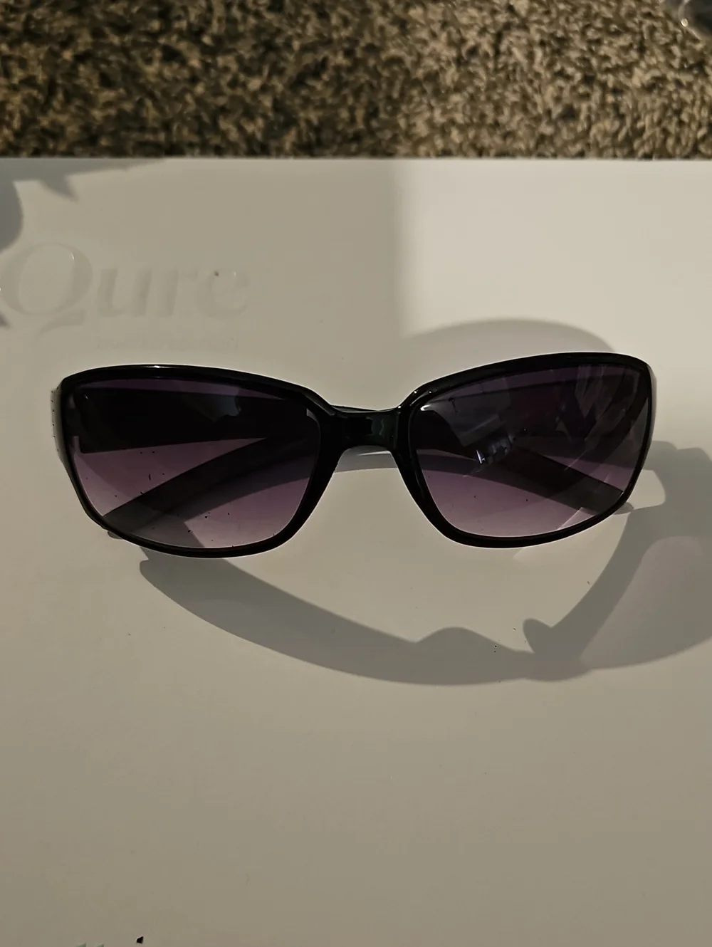 Candie's Black Frame Sunglasses with Purple Gradient Lenses
